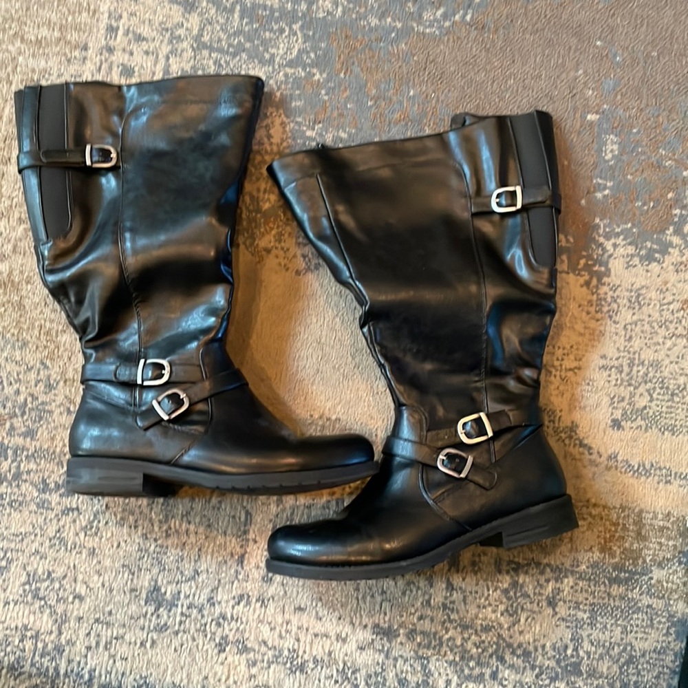 “ Yuu” Black Riding Boots